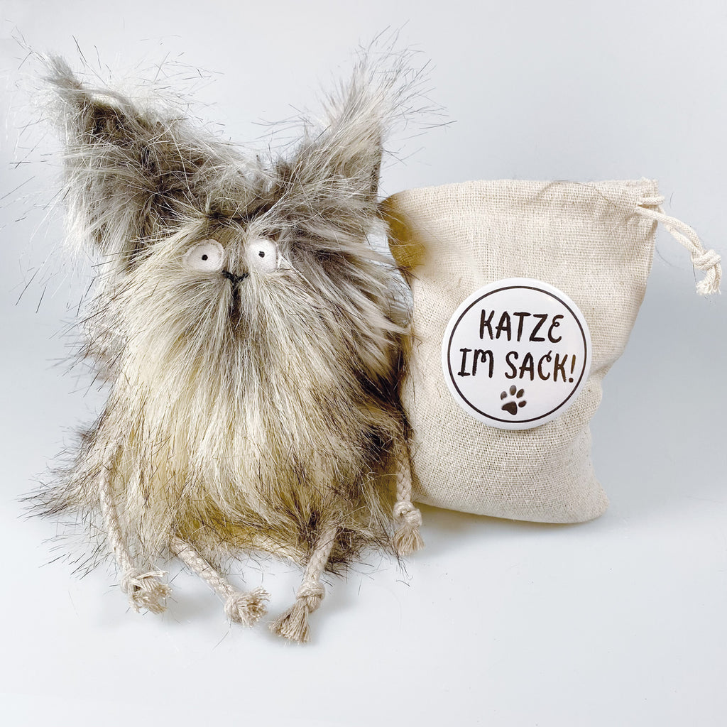 Kuscheltier Katze im Sack „Sonntag“