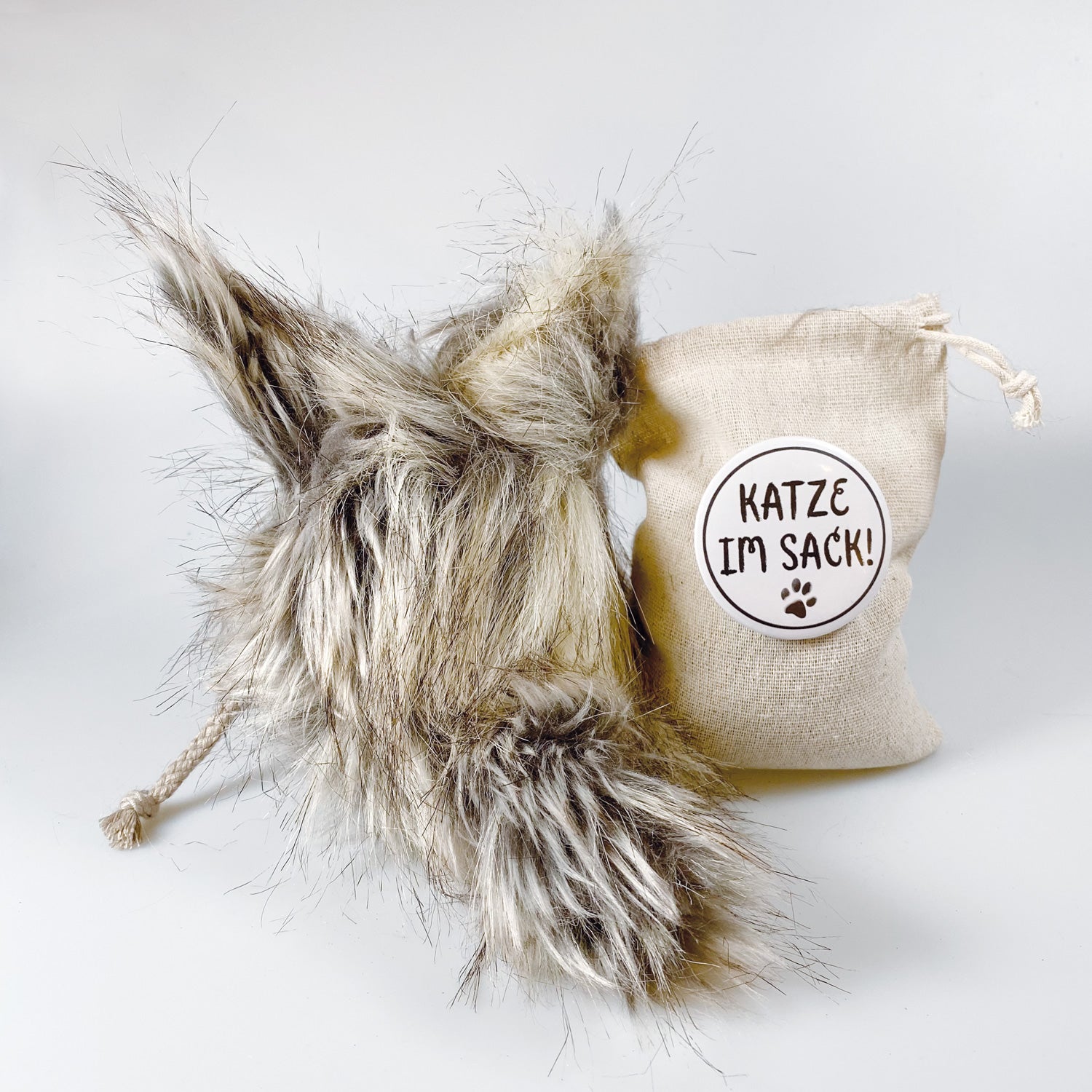 Kuscheltier Katze im Sack „Sonntag“