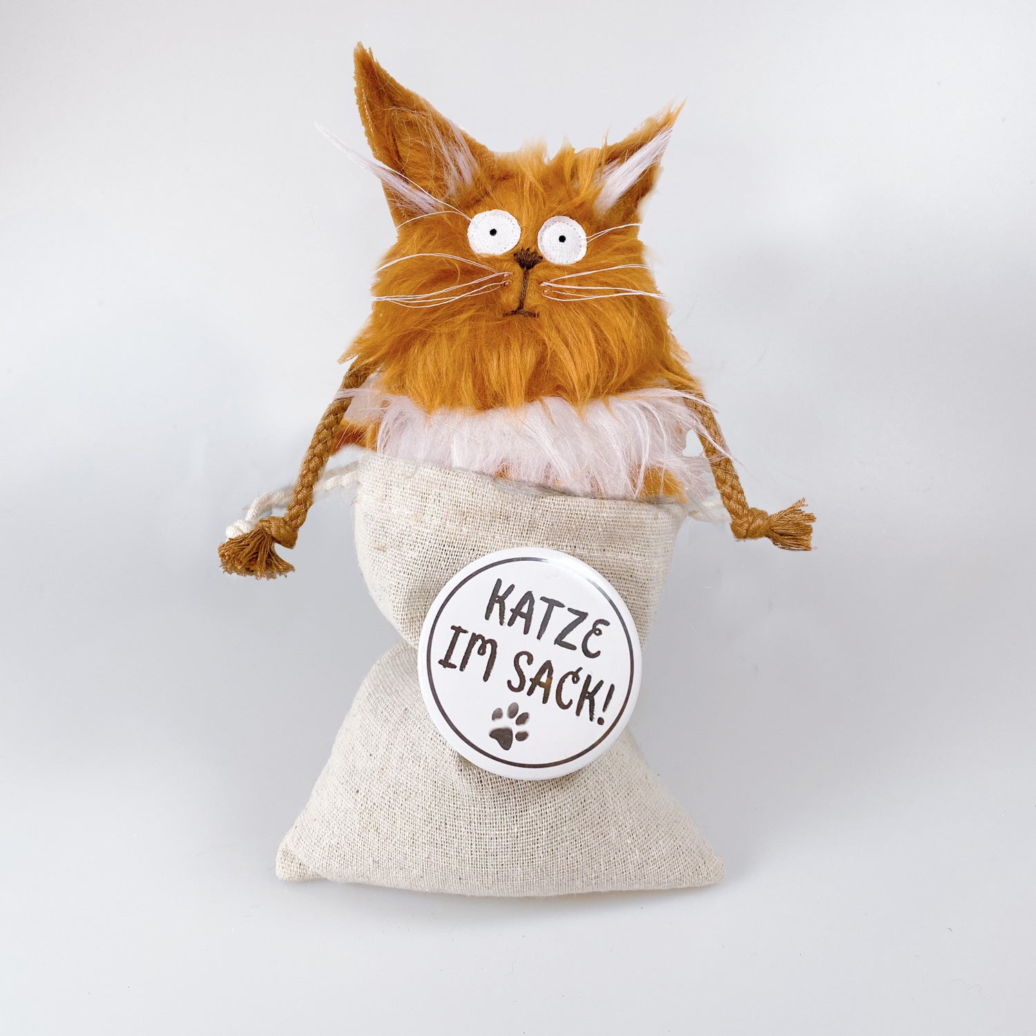 Kuscheltier Katze im Sack „Tigerlilli“