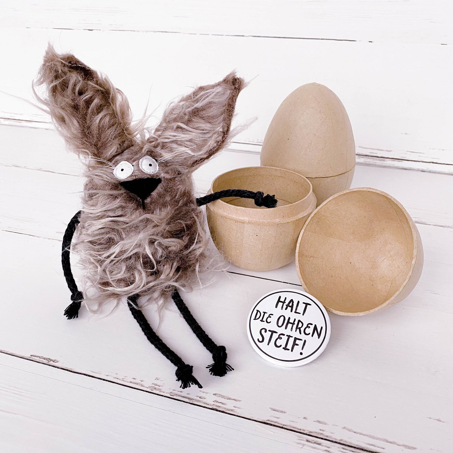 Kuscheltier, Hase im Ei „Wuschel“