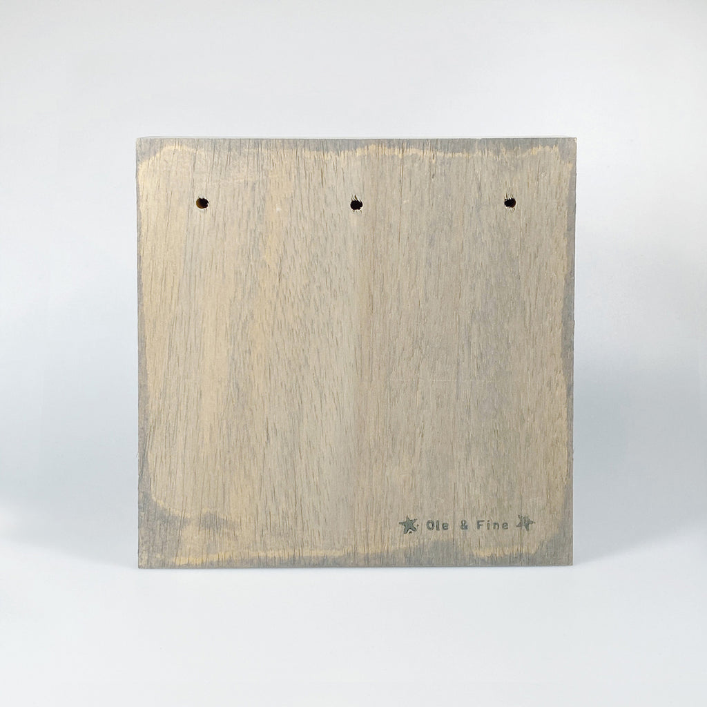 Großes Holzbild "Wal" braun