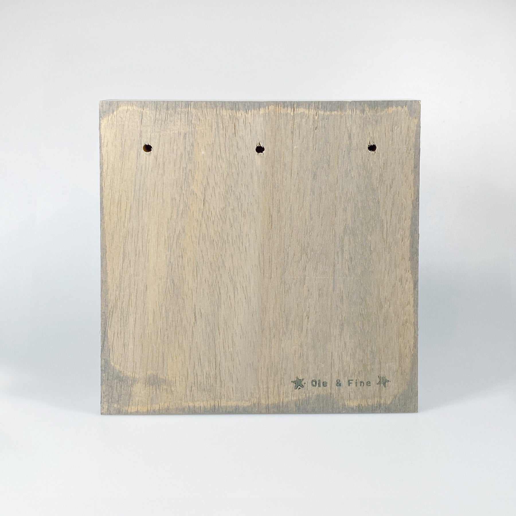 Großes Holzbild "Bicycle" braun/grau