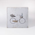 Large wooden picture "Bicycle" brown/gray