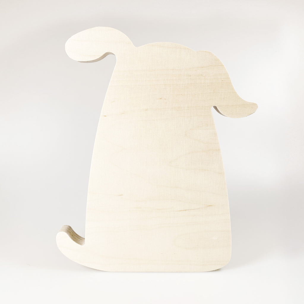 Holzbild "Hund" shape, groß