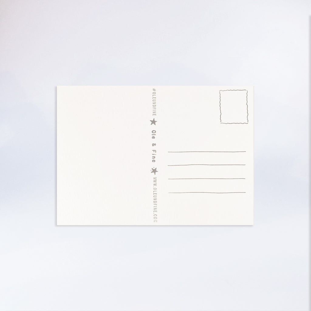 Postkarte „Bär mit Partyhut“