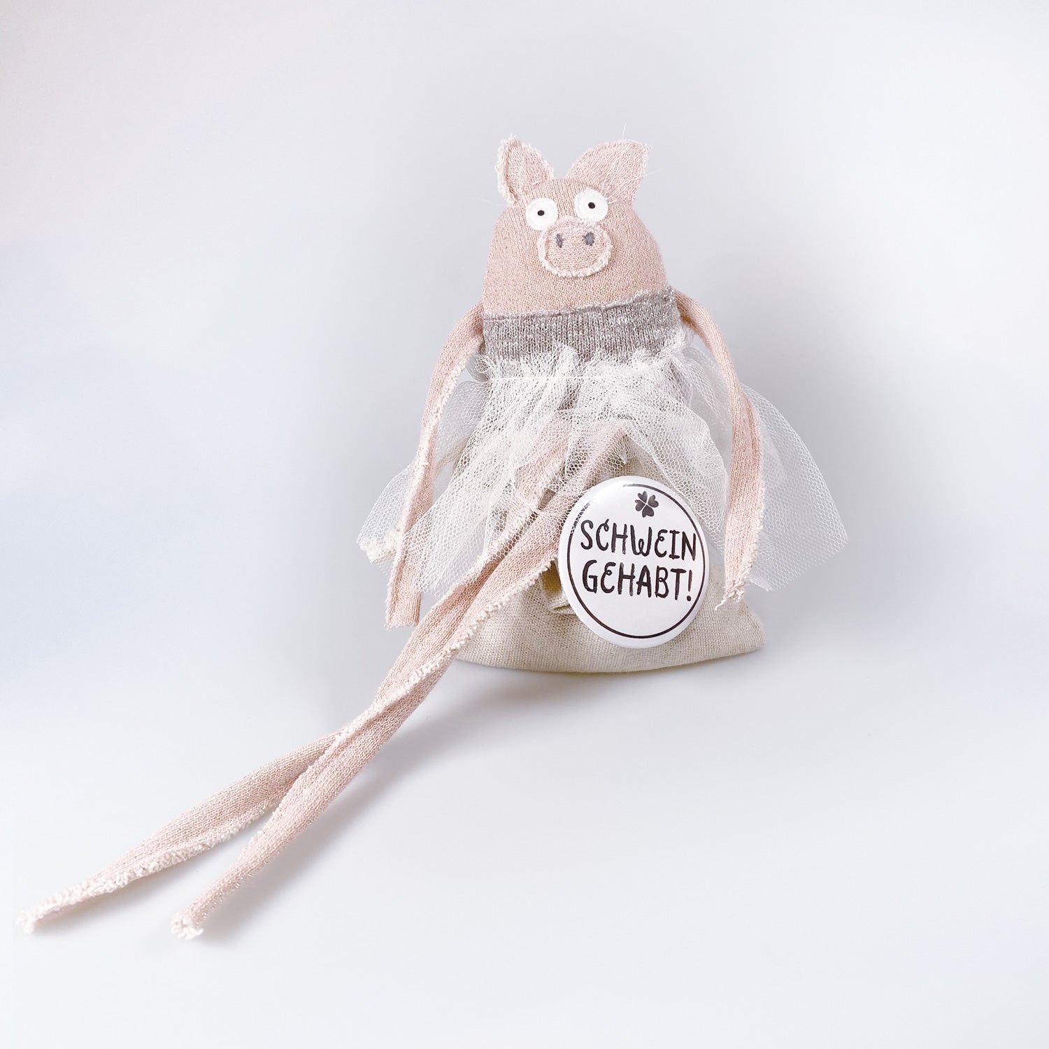 Glücksschwein im Sack „Pippa“