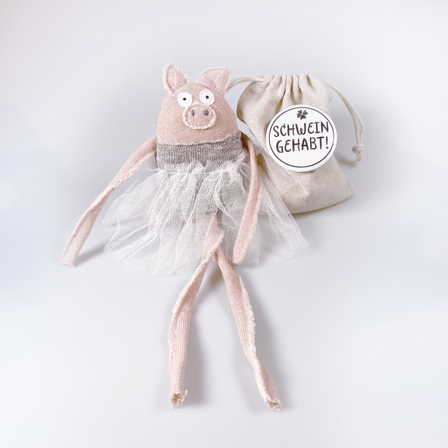 Glücksschwein im Sack „Pippa“